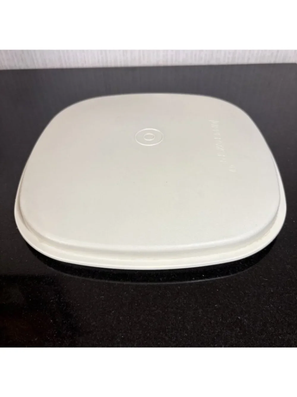 Vintage Tupperware Vegetable Steamer Square Lid Replacement 889-12 Almond 90s